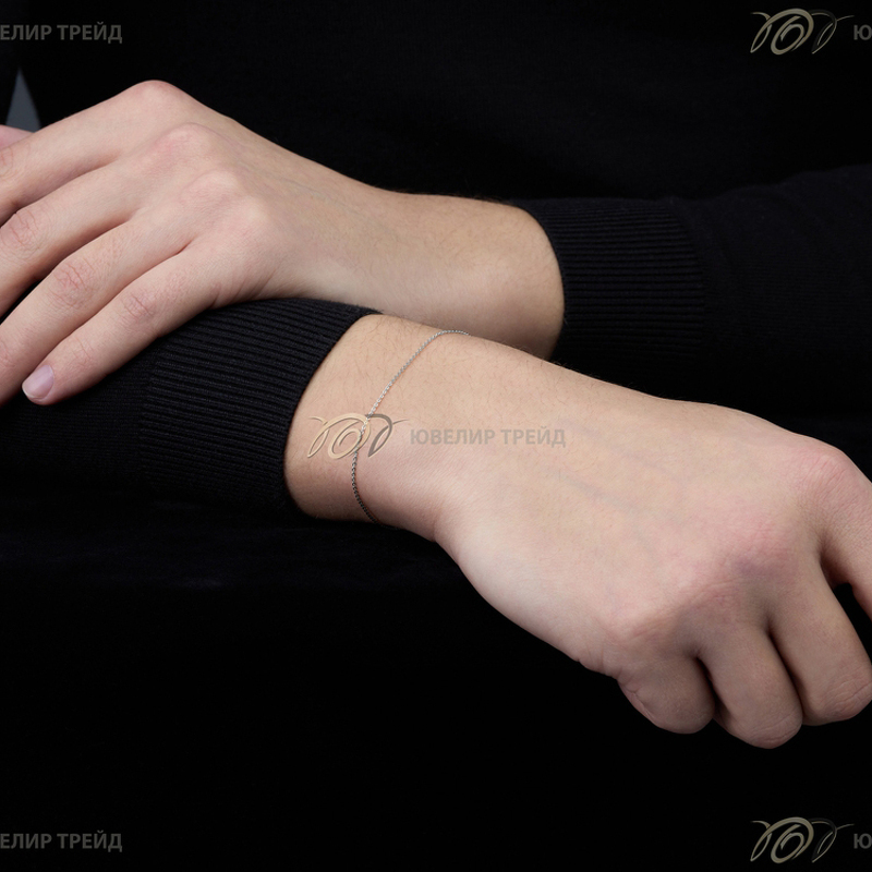 Серебряный браслет «Якорь»