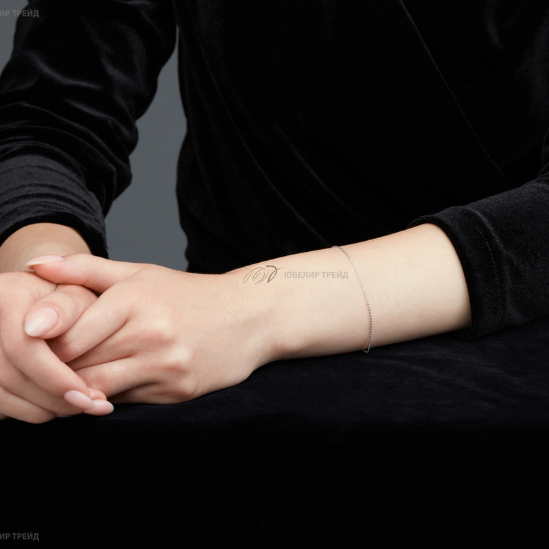 Серебряный браслет «Якорь»