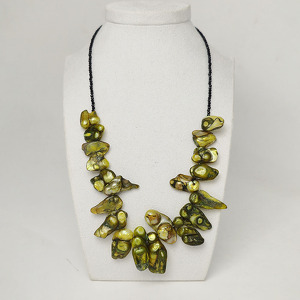 08-20-063 Бусы жемчуг кеши тон. 8х15 Индонезия,шпи