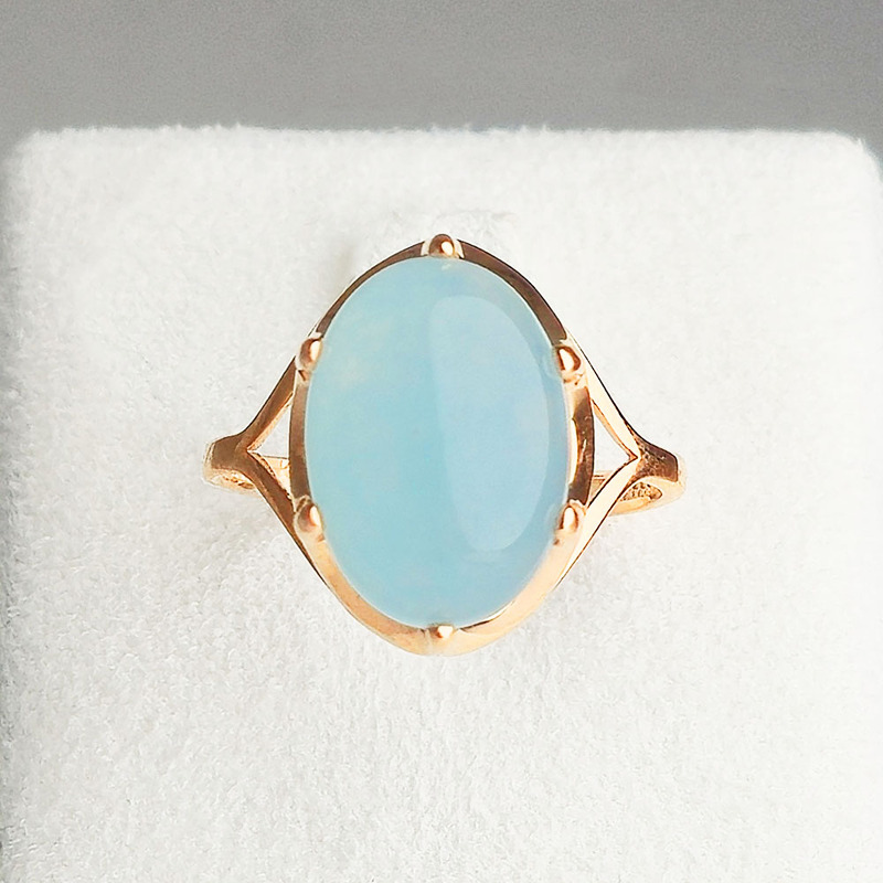 Серебряное кольцо с аквамарином