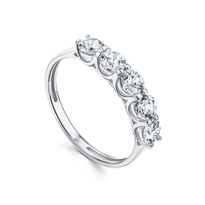 Серебряное кольцо с фианитом