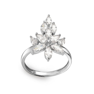 Серебряное кольцо с фианитами