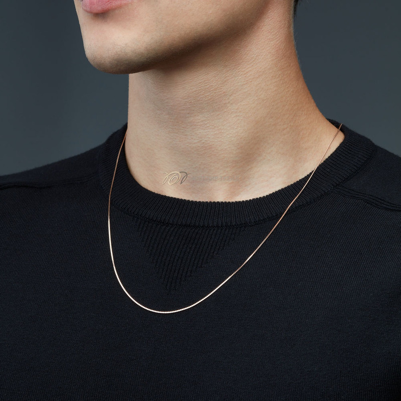 Золотая цепь «Серпантин» с алмазной огранкой