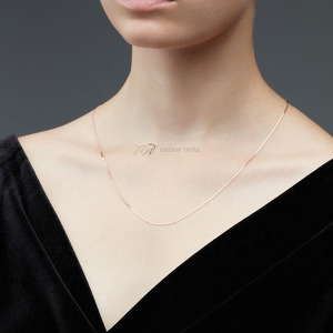 Золотая цепь «Серпантин» с алмазной огранкой