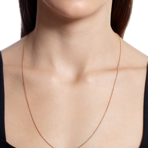 Золотая цепь «Перлина» с алмазной огранкой