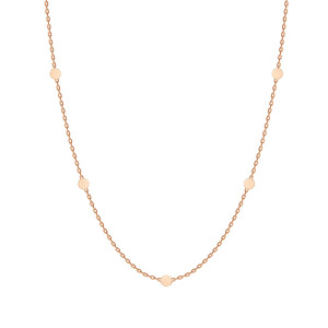 Золотая цепь «Якорь» с алмазной огранкой