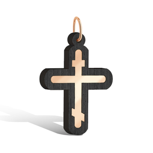 Золотой крест с грабом