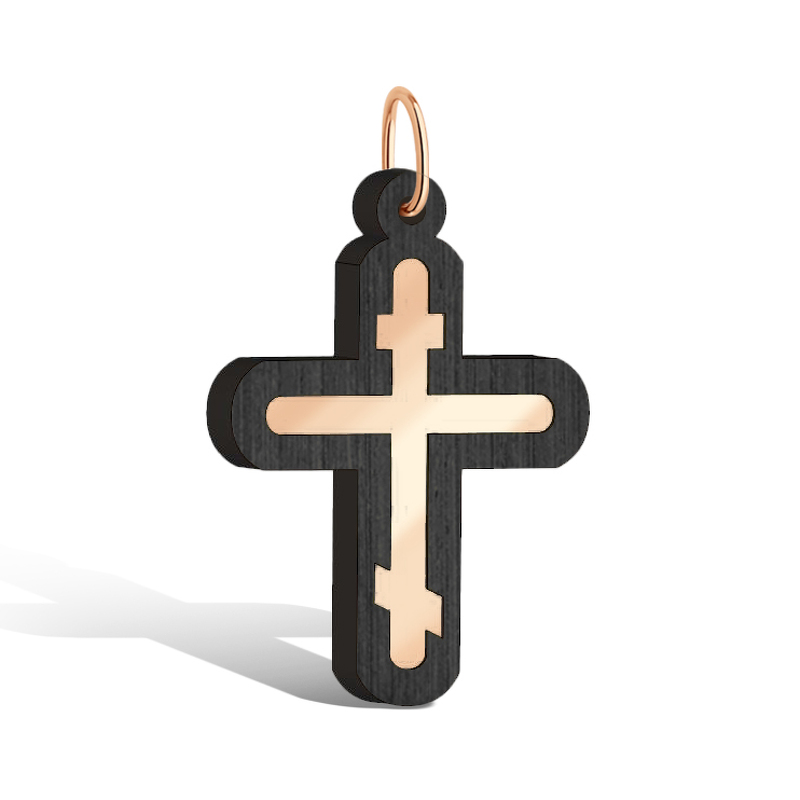 Золотой крест с грабом