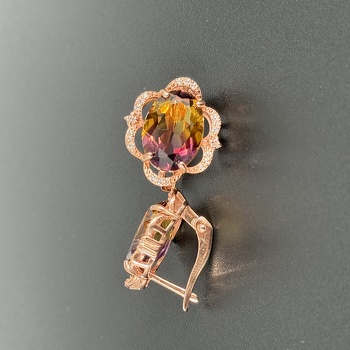 Серебряные серьги с