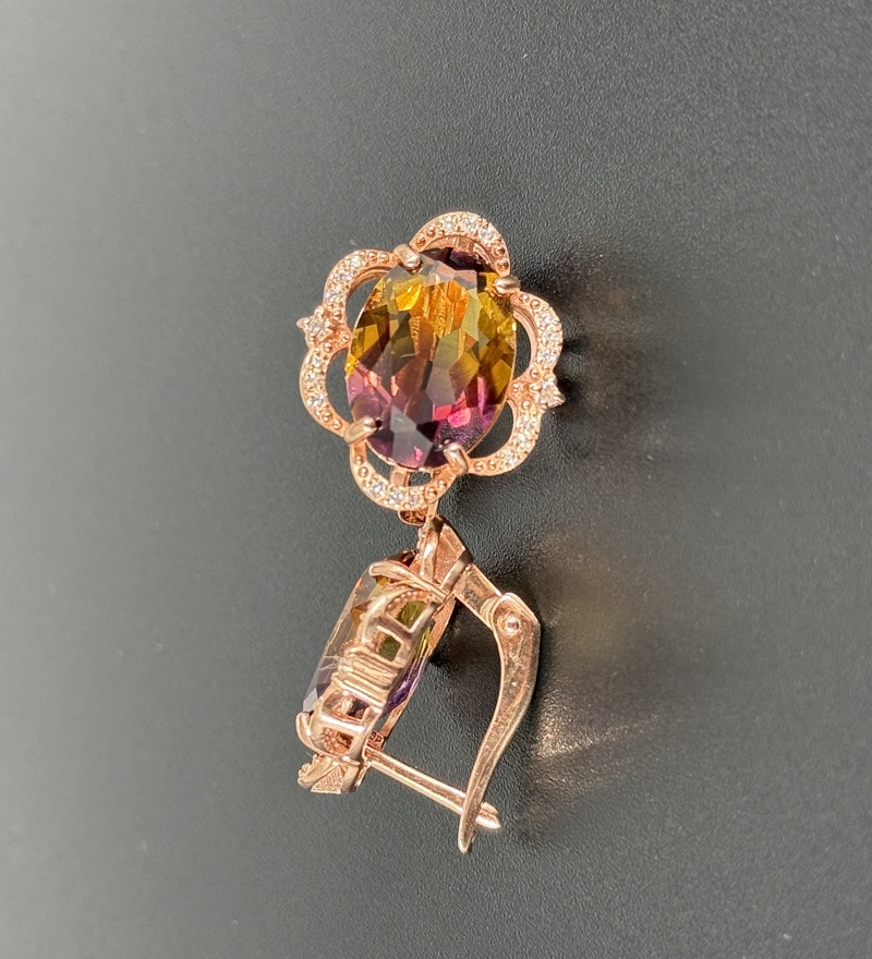 Серебряные серьги с