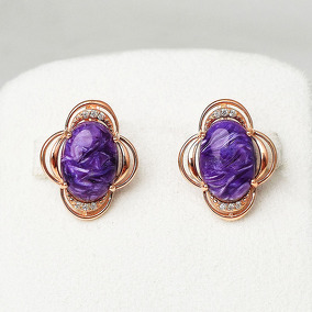 Серебряные серьги с