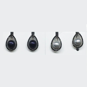 Серебряные серьги с жемчугами