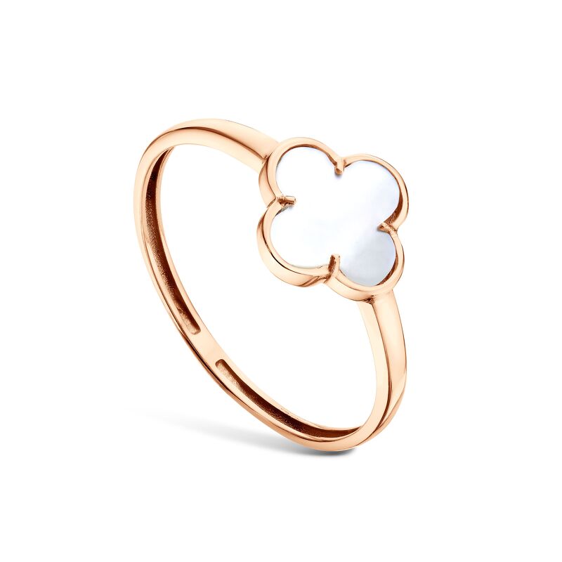 Золотое кольцо с малахитом, перламутром и ониксом