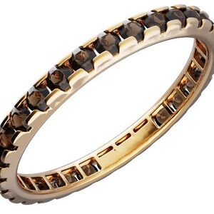 Золотое кольцо с наношпинелями, фианитами и рубинами