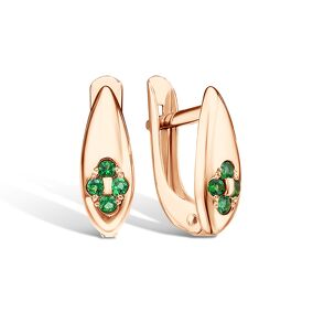 Серьги из золота с фианитами 20-0025