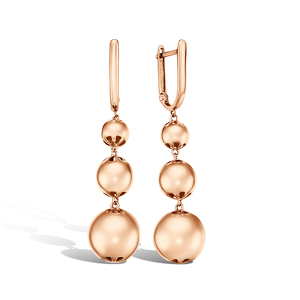 Золотые серьги «Золотая Орбита»