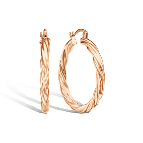 Золотые серьги «Грани притяжения»