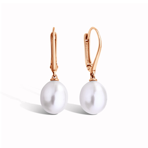 Золотые серьги с жемчугом