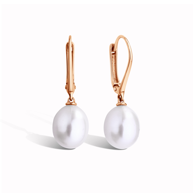 Золотые серьги с жемчугом