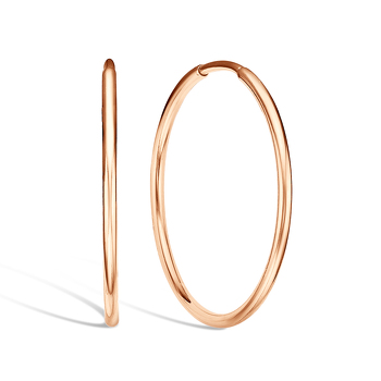 Серьги-конго из красного золота 20-1120