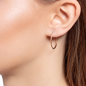 Золотые серьги-конго