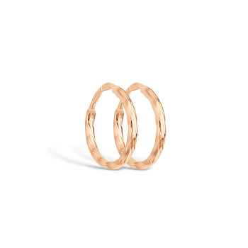 Серьги-конго из красного золота 20-2110
