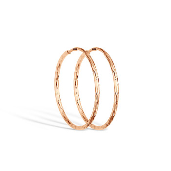 Серьги-конго из красного золота 20-2120