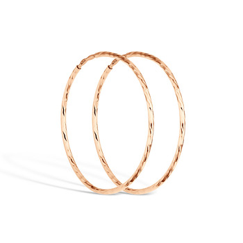 Серьги-конго из красного золота 20-2130