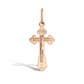 Крест из красного золота