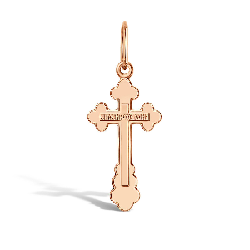 Крест из красного золота