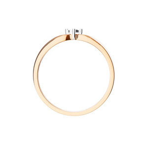 Золотое кольцо с бриллиантом