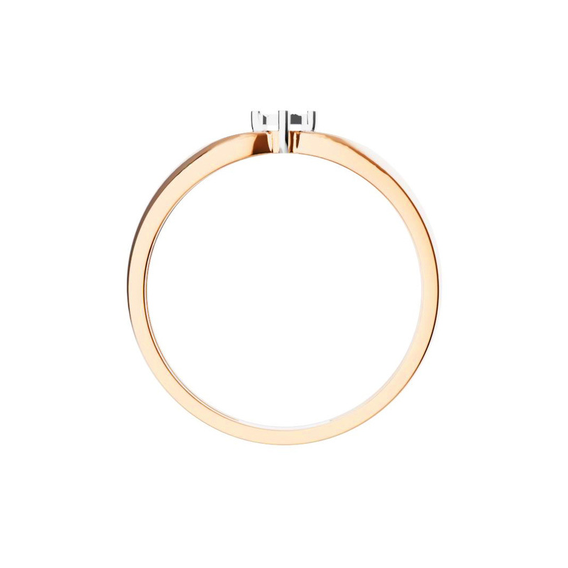 Золотое кольцо с бриллиантом