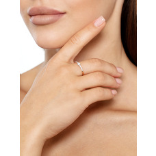 Золотое кольцо с фианитами