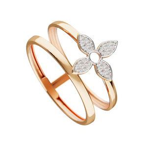 Золотое кольцо с фианитами