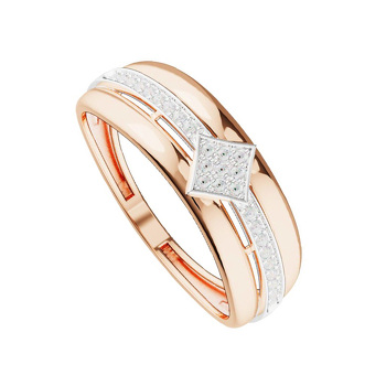 Золотое кольцо с фианитами