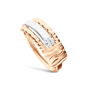 Золотое кольцо с фианитом