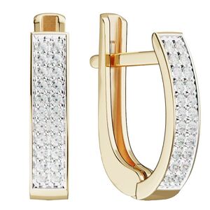 Золотые серьги с фианитами