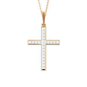 Золотой крест с бриллиантами