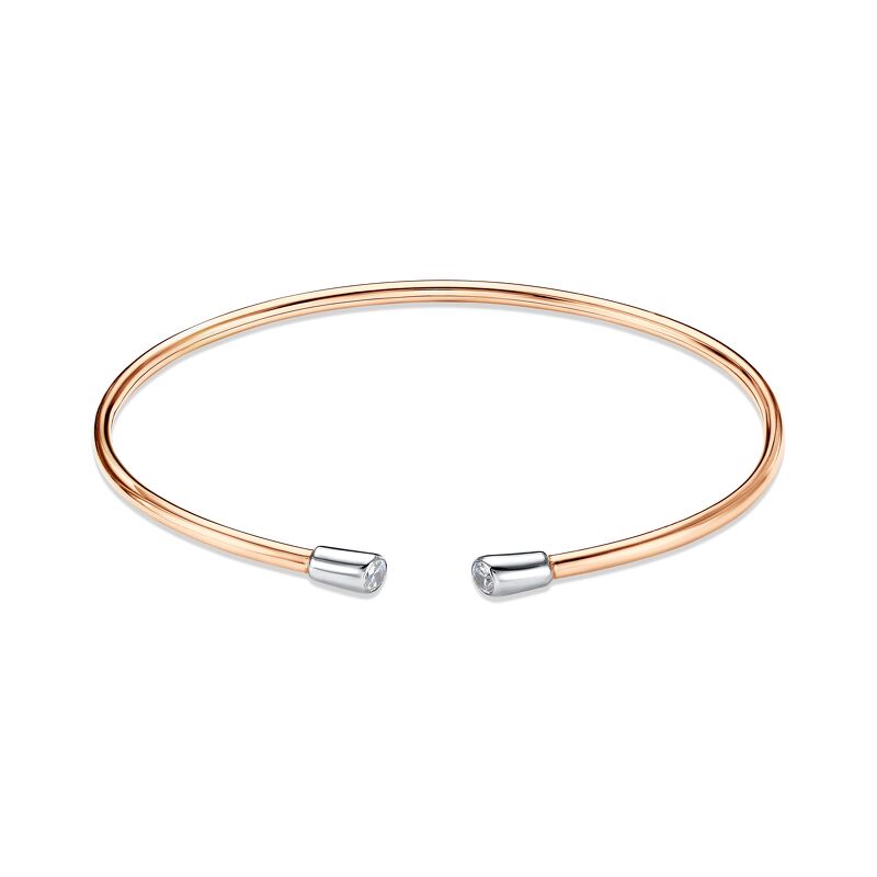 Золотой браслет с фианитами