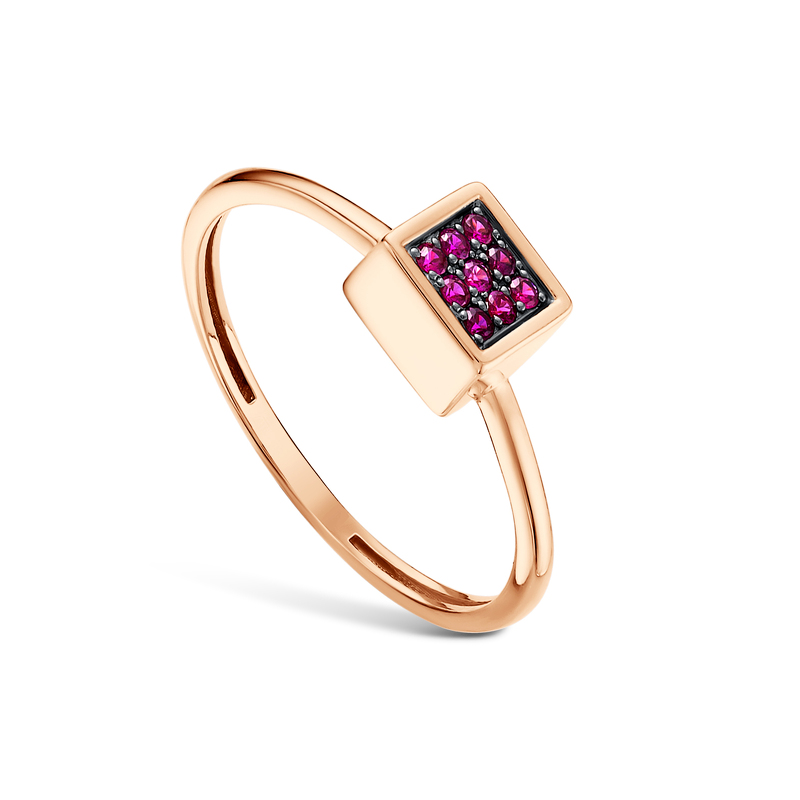 Золотое кольцо с фианитами