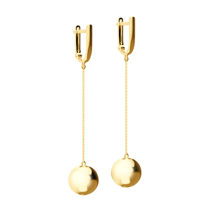 Золотые серьги «Золотая Орбита»