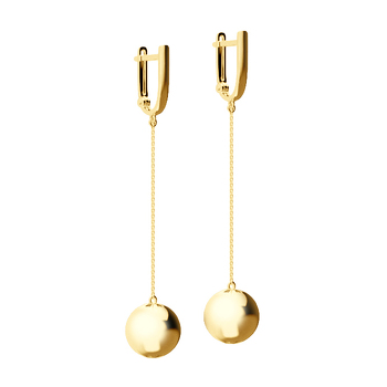 Золотые серьги «Золотая Орбита»