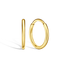Серьги-конго из жёлтого золота 20-1110