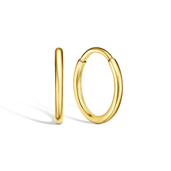 Серьги-конго из жёлтого золота 20-1110