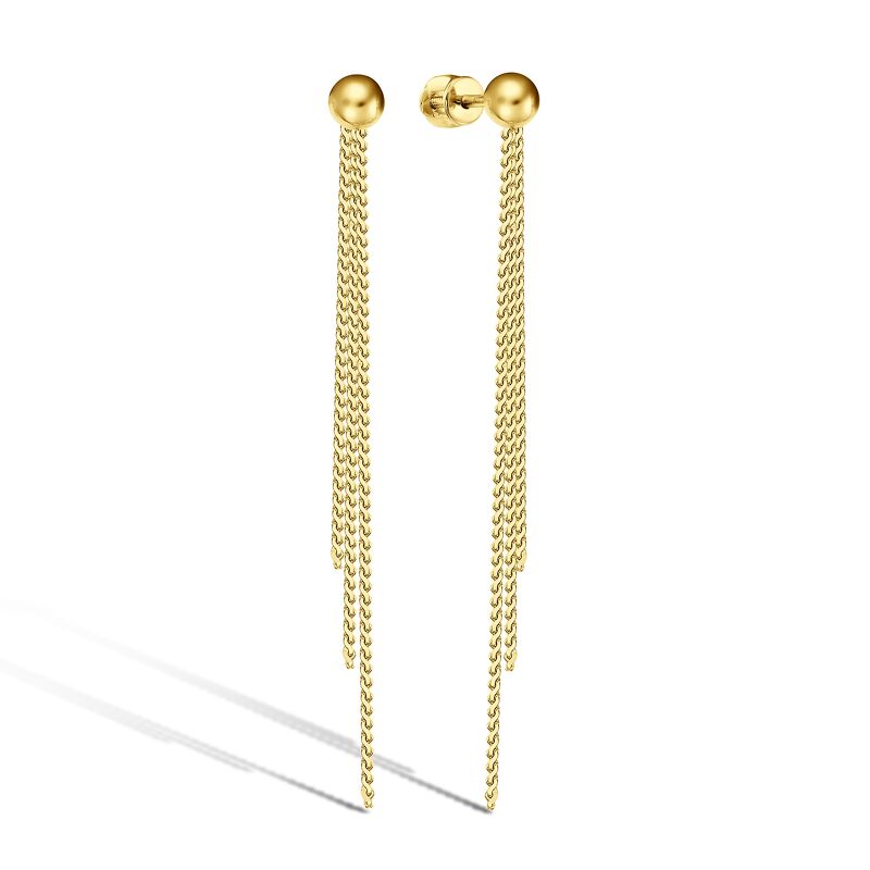 Золотые серьги-пусеты