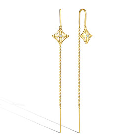 Серьги из золота с фианитами 80-0386