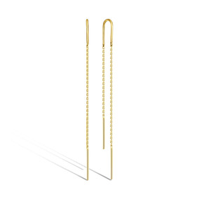Золотые серьги «Линии света»