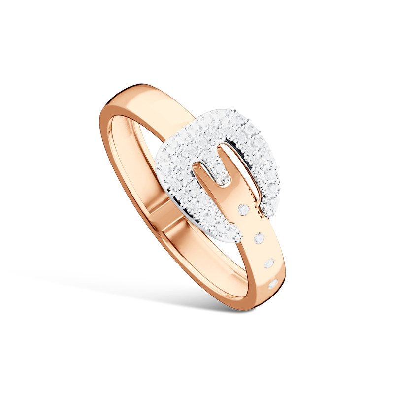 Золотое кольцо с фианитами