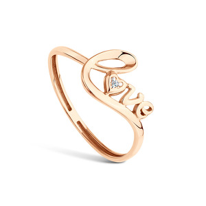 Золотое кольцо с фианитом