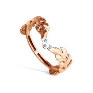 Золотое кольцо с бриллиантами